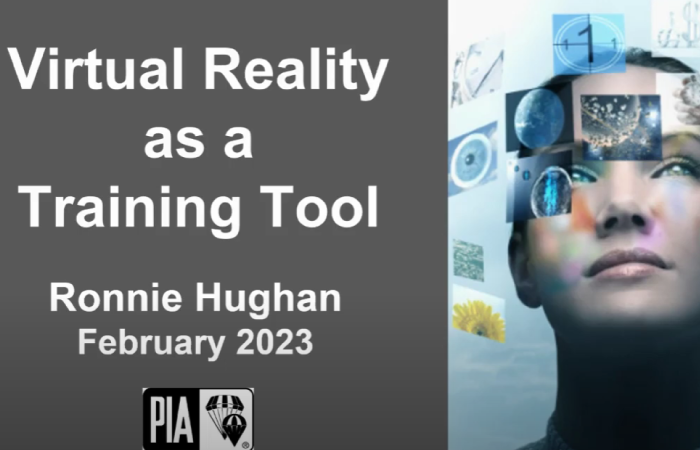 2023 PIA presentation: VR as a Training Tool