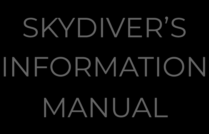 Suggested new section to SIM (Skydiver Information Manual)